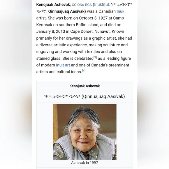 Silk Scarf With Inuit Art By Kenojuak Ashevak - Picture 6 of 6